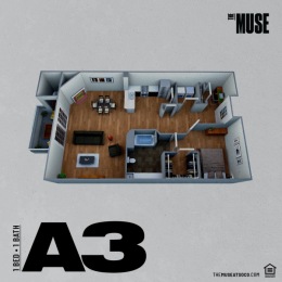 Dine in style, live in comfort, dream in luxury — you can do it all in our A3 floorplan. Check out our website for the variety of layouts we offer. Instagram post from @museatsoco on July 14, 2024 15:47:06pm