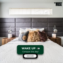 Waking up in your bedroom is delightful when peaceful nights come standard at Muse at SoCo. 😌 Instagram post from @museatsoco on July 20, 2024 12:24:00pm